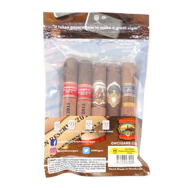 Gran Habano Premium Brand Sampler (5-Pack)