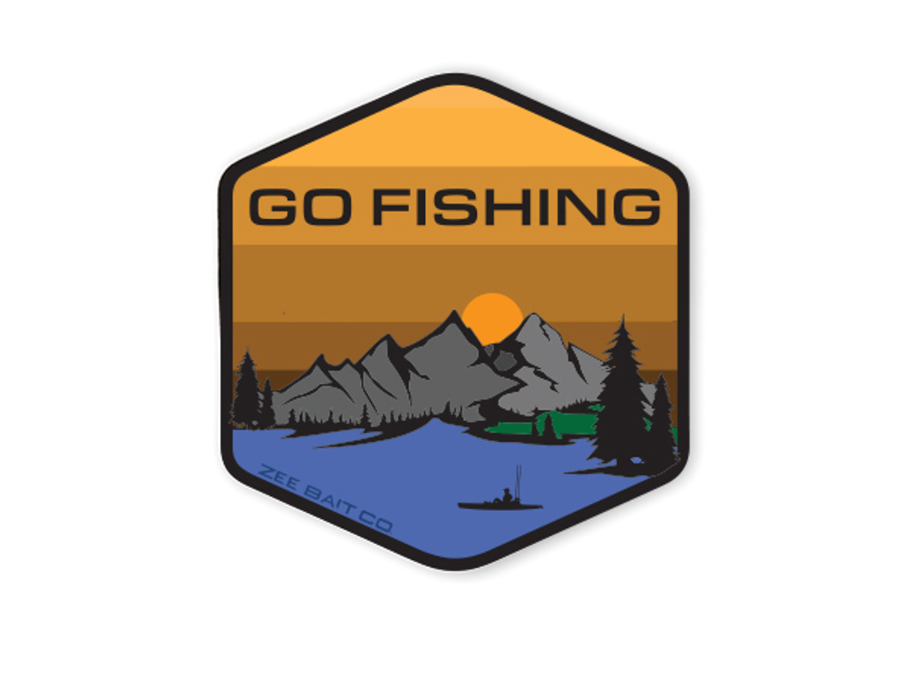 Go Fishing Stickers Pack 50-Pcs Decals of Fishing Qatar