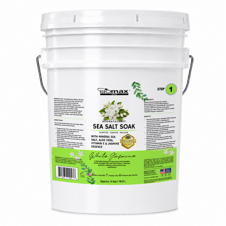 jasmine sea salt soak, jasmine spa salt, spa salt, salt