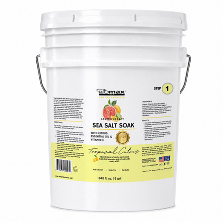 AROMATHERAPY TROPICAL CITRUS SEA SALT SOAK (5 GAL)