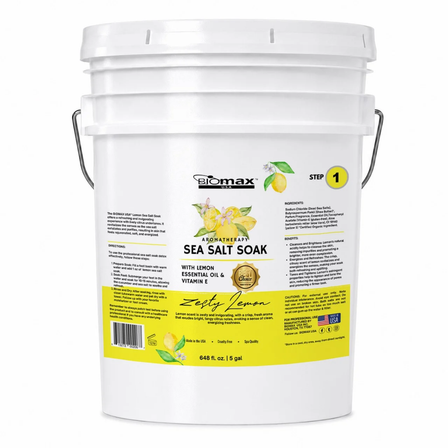 Zesty Lemon Aromatherapy Sea Salt Soak - Soften. Refresh.