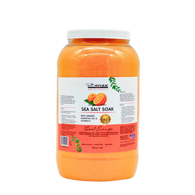 AROMATHERAPY ORANGE SEA SALT SOAK  (1 GAL)