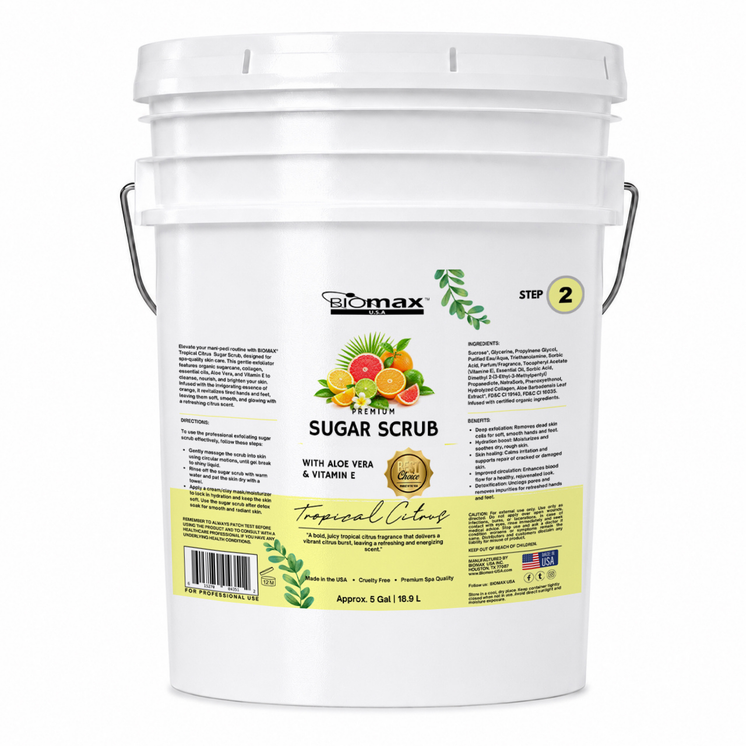 Tropical Citrus Sugar Scrub, sugar scrub, tropical citrus