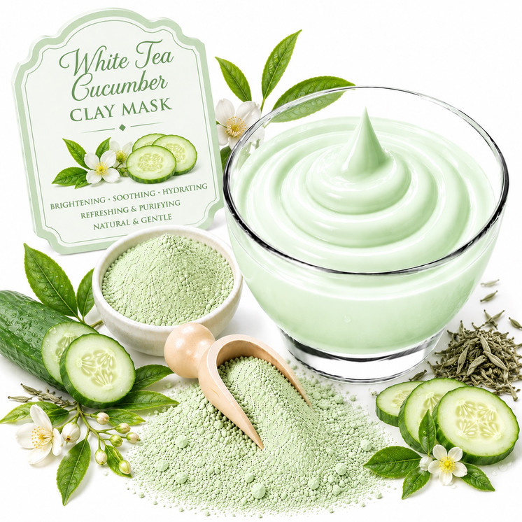 PURIFYING WHITE TEA CUCUMBER CLAY MASK