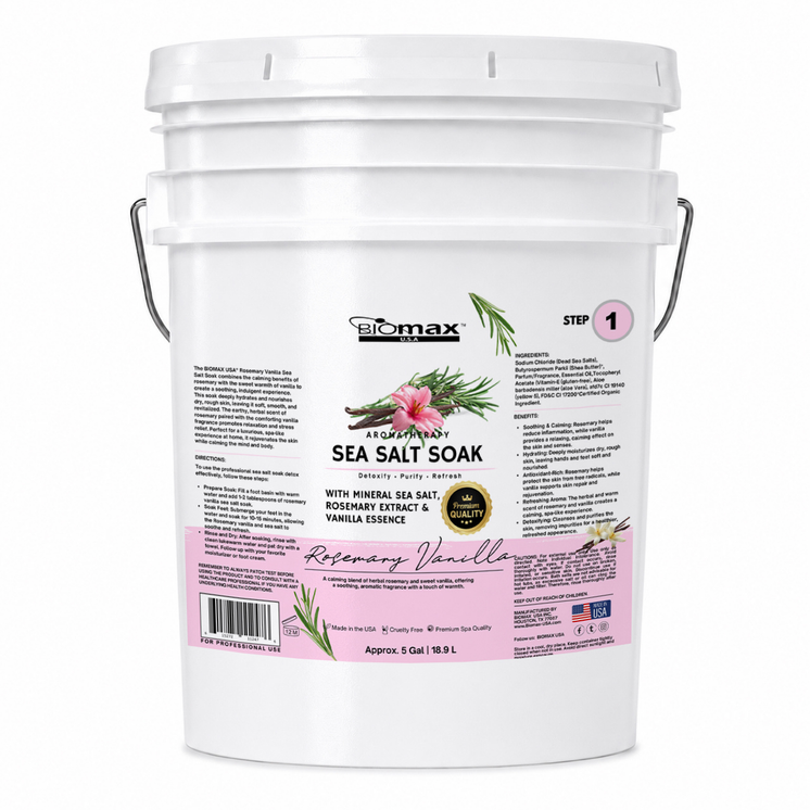 AROMATHERAPY ROSEMARY VANILLA  SEA SALT SOAK