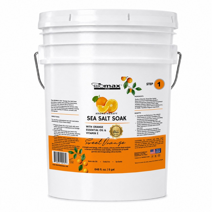 AROMATHERAPY SWEET ORANGE SEA SALT SOAK  