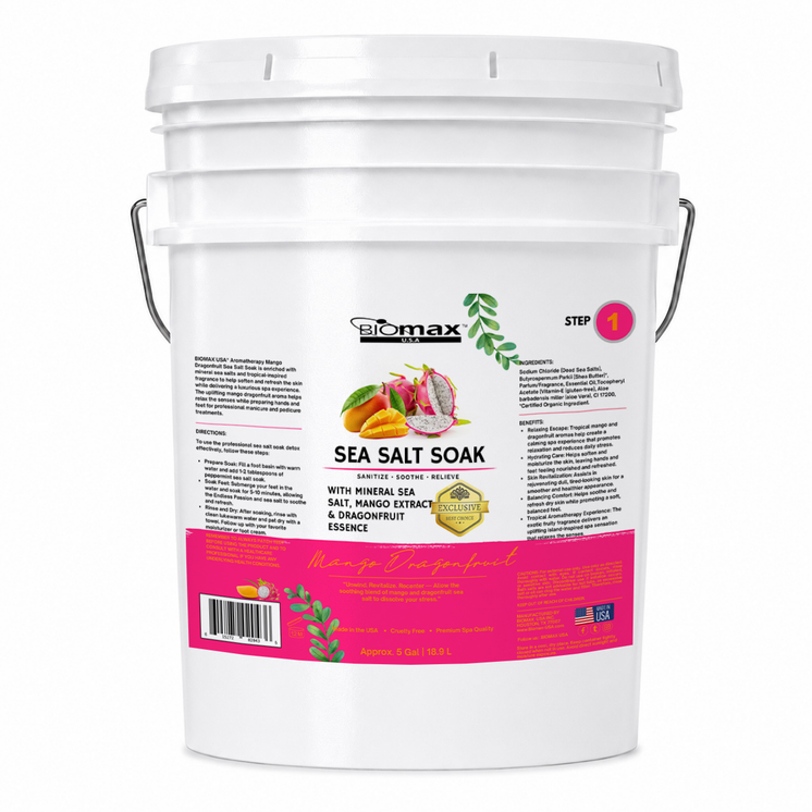 mango dragonfruit sea salt soak, mango dragon fruit spa salt, spa salt, mango dragron fruit sea salt