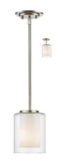 Willow One Light Mini Pendant in Brushed Nickel (224|426MP-BN)