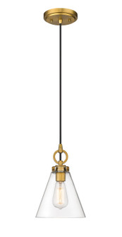 Harper One Light Pendant in Rubbed Brass (224|3034P8-RB)