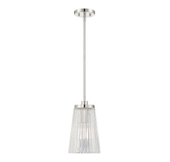 Chantilly One Light Pendant in Polished Nickel (51|7-1742-1-109)