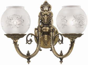 Metropolitan Two Light Wall Sconce in Antique Classic Brass (29|N801902)