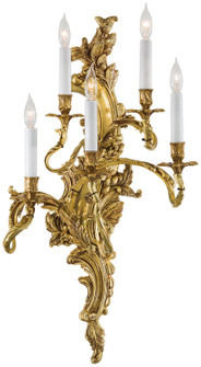 Metropolitan Five Light Wall Sconce in Aged French Gold (29|N2195-L)