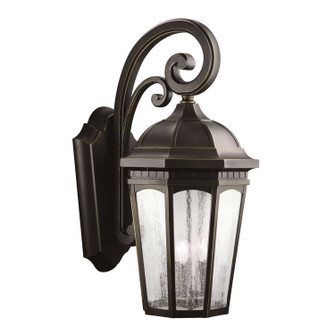 Courtyard Three Light Outdoor Wall Mount in Rubbed Bronze (12|9035RZ)