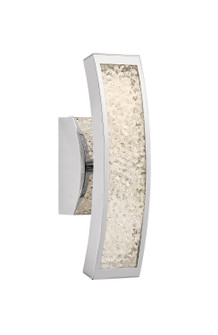 Crushed Ice LED Wall Sconce in Chrome (12|83506)