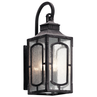 Bay Village Two Light Outdoor Wall Mount in Weathered Zinc (12|49930WZC)