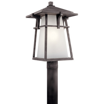 Beckett LED Outdoor Post Mount in Weathered Zinc (12|49724WZCL18)