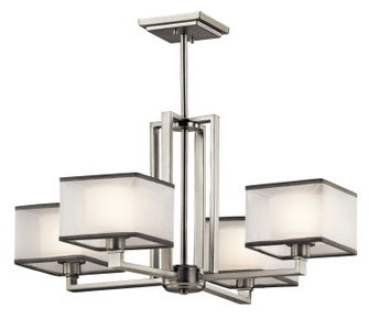 Kailey Four Light Chandelier in Brushed Nickel (12|43438NI)