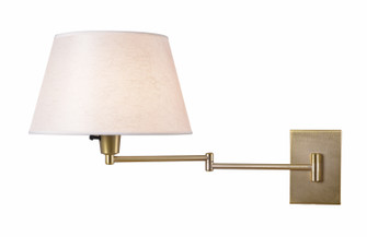 Simplicity One Light Swing Arm Wall Lamp in Vintage Brass (87|30100VB)