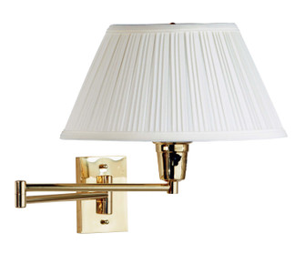 Element One Light Swing Arm Wall Lamp in Polished Brass (87|30100PBES-1)