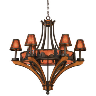 Aspen Six Light Chandelier in Natural Iron (33|5811NI)