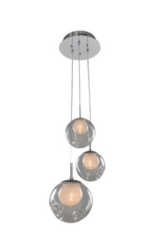 Meteor Three Light Pendant in Chrome (33|309540CH/CLEAR)