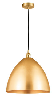 Edison LED Mini Pendant in Satin Gold (405|616-1P-SG-MBD-16-SG-LED)