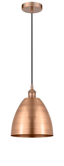 Edison LED Mini Pendant in Antique Copper (405|616-1P-AC-MBD-9-AC-LED)