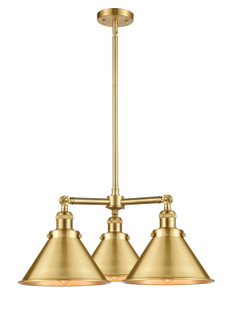 Franklin Restoration Three Light Chandelier in Satin Gold (405|207-SG-M10)