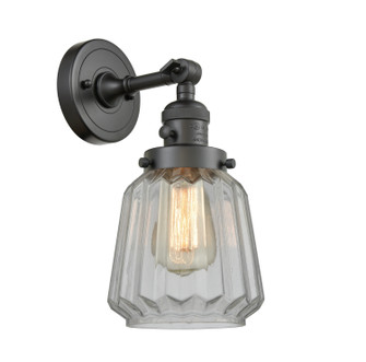 Franklin Restoration One Light Wall Sconce in Oil Rubbed Bronze (405|203SW-OB-G142)