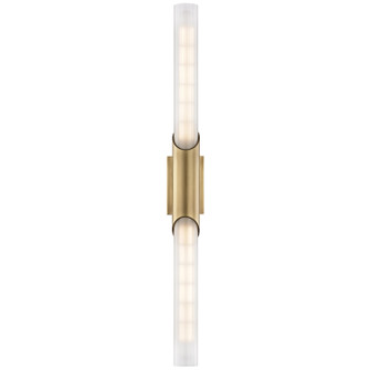 Pylon Two Light Wall Sconce in Aged Brass (70|2142-AGB)
