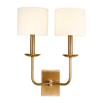 Kings Point Two Light Wall Sconce in Aged Brass (70|1712-AGB)