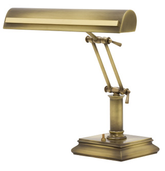 Piano/Desk Two Light Piano/Desk Lamp in Antique Brass With Polished Brass (30|PS14-201-AB/PB)