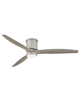 Hover Flush 60``Ceiling Fan in Brushed Nickel (13|900860FBN-LWD)