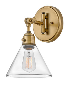 Arti LED Wall Sconce in Heritage Brass with Clear glass (13|3691HB-CL)
