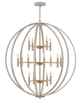 Euclid 16 Light Chandelier in Cement Gray (13|3464CG)