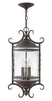Casa LED Hanging Lantern in Olde Black with Clear Seedy glass (13|1147OL-CL)
