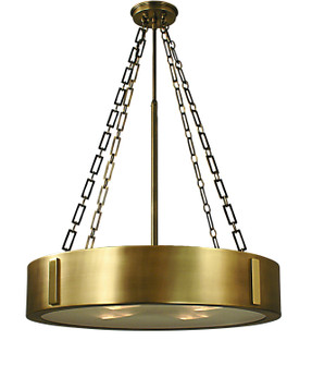 Oracle Four Light Chandelier in Satin Pewter with Polished Nickel Accents (8|2418 SP/PN)