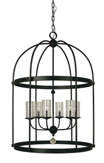 Compass Six Light Foyer Chandelier in Brushed Bronze (8|1106 BB)