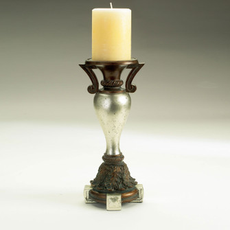 Laurel Candlestick Lrg Pewter in Pewter/Antique Bronze (40|13637-019)