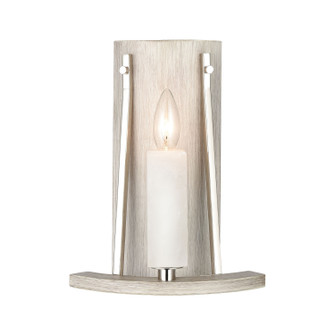 White Stone One Light Wall Sconce in Polished Nickel (45|69340/1)