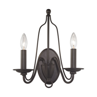Monroe Two Light Wall Sconce in Oil Rubbed Bronze (45|32160/2)