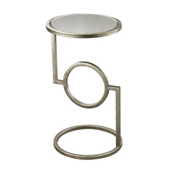 Mirrored Top Side Table in Antique Silver, Mirror (45|114-107)