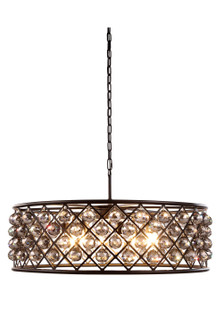 Madison Eight Light Chandelier in Matte Black (173|1214D32MB-SS/RC)