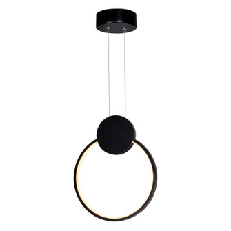 Pulley LED Mini Pendant in Black (401|1297P10-1-101)
