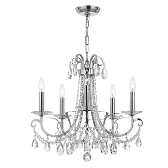 Othello Five Light Chandelier in Polished Chrome (60|6825-CH-CL-SAQ)
