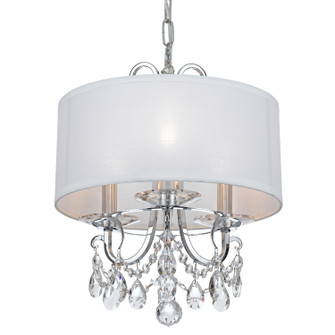 Othello Three Light Mini Chandelier in Polished Chrome (60|6623-CH-CL-MWP)