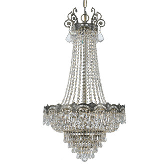 Majestic Eight Light Chandelier in Historic Brass (60|1487-HB-CL-MWP)