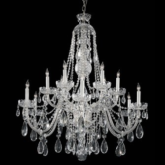 Traditional Crystal 12 Light Chandelier in Polished Chrome (60|1114-CH-CL-MWP)