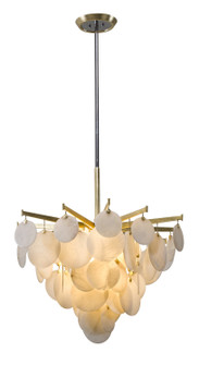 Serenity LED Pendant in Gold Leaf W Polished Stainless (68|228-43)
