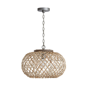 Rainey One Light Pendant in Grey Wash and Antique Nickel (65|340811GK)